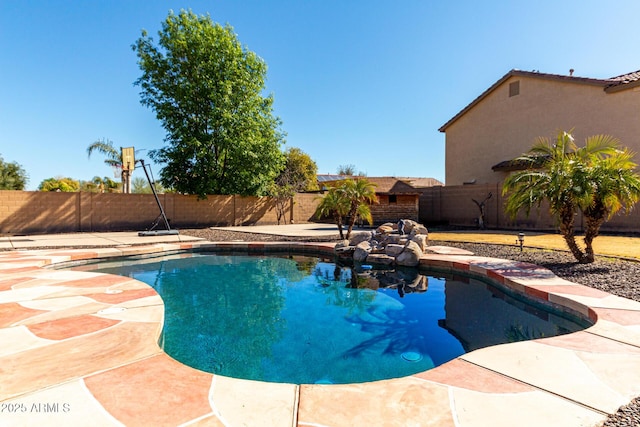 view of pool with a patio area