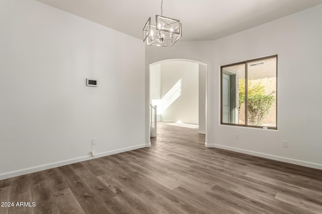 interior space featuring dark wood-type flooring