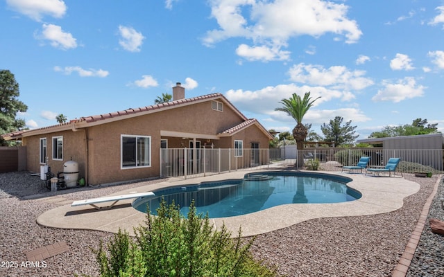 7726 W Cameron Dr, Peoria, AZ 85345 - view of swimming pool with a patio area, fence, and a fenced in pool