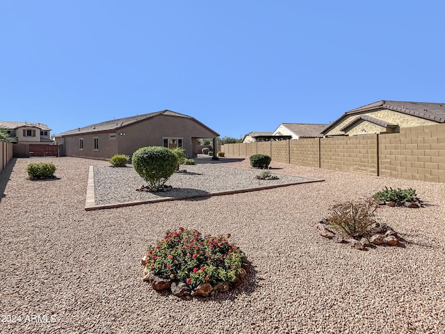 view of yard featuring a patio area