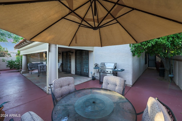 view of patio / terrace with grilling area