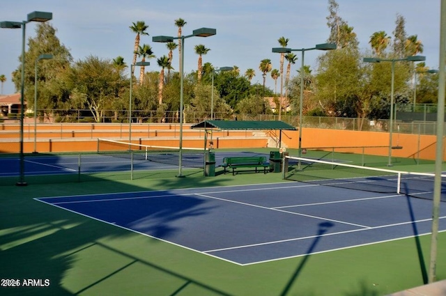 view of tennis court