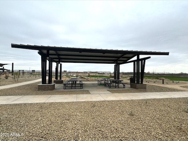 surrounding community with a gazebo