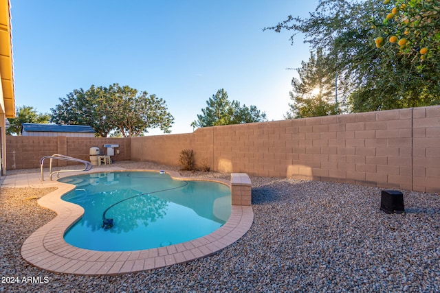 view of pool with a patio