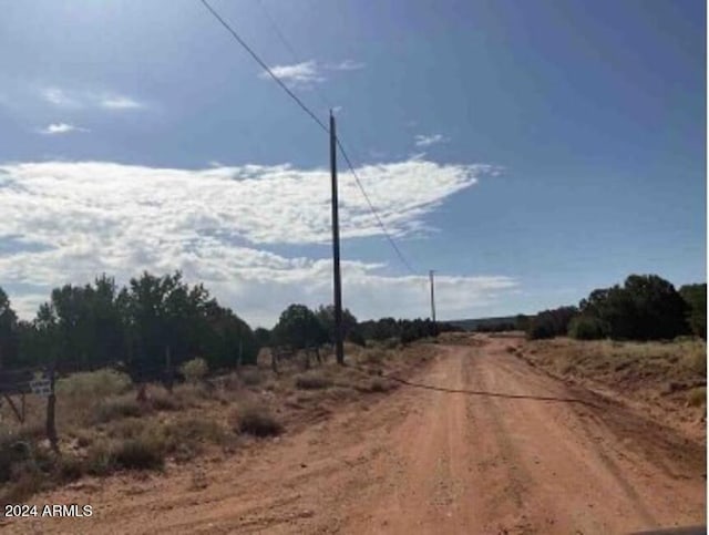 view of street featuring a rural view