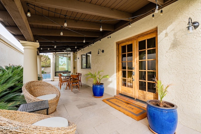 view of patio / terrace with french doors