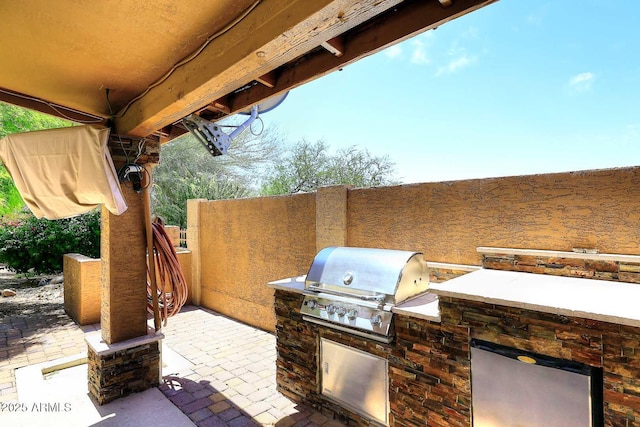 11215 N Garland Cir, Fountain Hills, AZ 85268 - view of patio / terrace featuring a grill and area for grilling