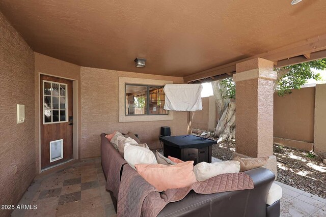11215 N Garland Cir, Fountain Hills, AZ 85268 - view of patio / terrace with fence and an outdoor hangout area