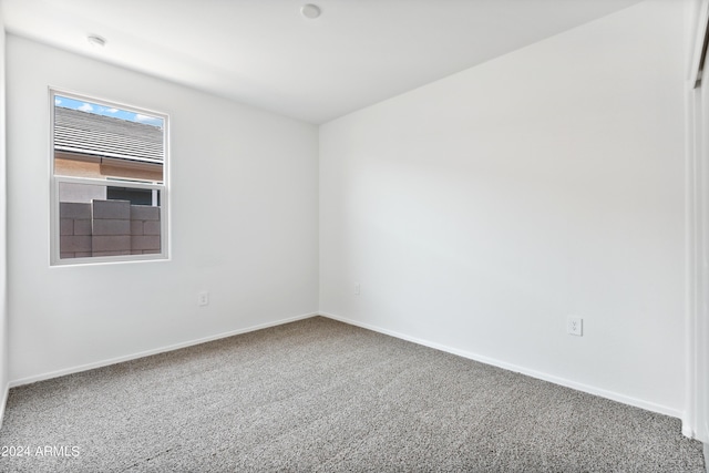 view of carpeted empty room