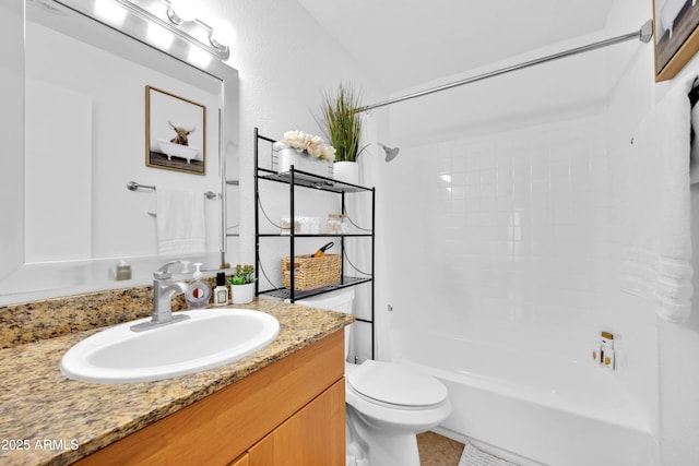 7350 N Via Paseo Del Sur Unit O202, Scottsdale, AZ 85258 - bathroom with vanity,  shower combination, and toilet