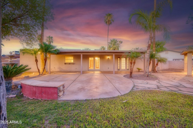 3204 N Jay St, Chandler, AZ 85225 - back of property with a patio and french doors