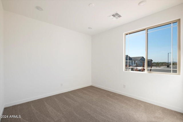 unfurnished room with carpet flooring