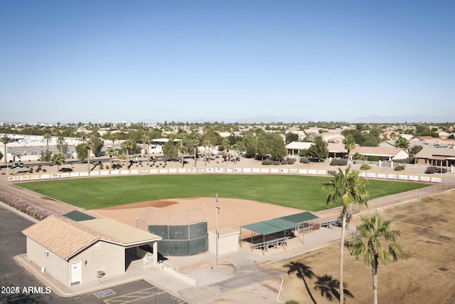 birds eye view of property featuring a residential view