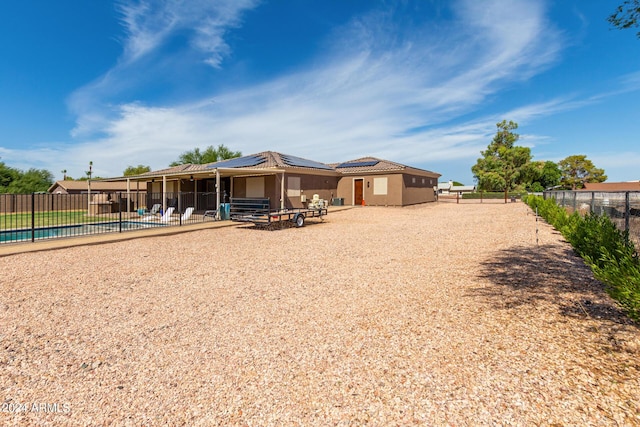 view of rear view of property