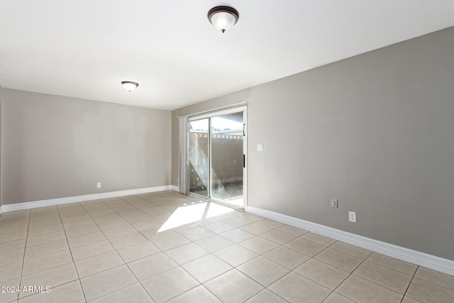 view of tiled empty room