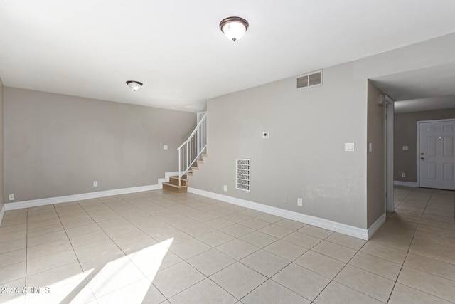 view of tiled spare room