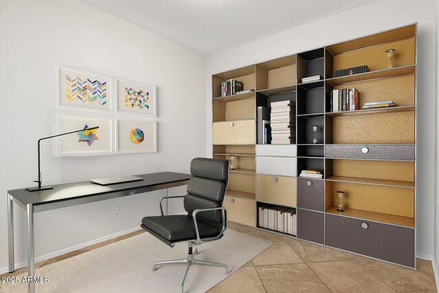 11702 W Lincoln St, Avondale, AZ 85323 - office featuring built in desk and tile patterned flooring