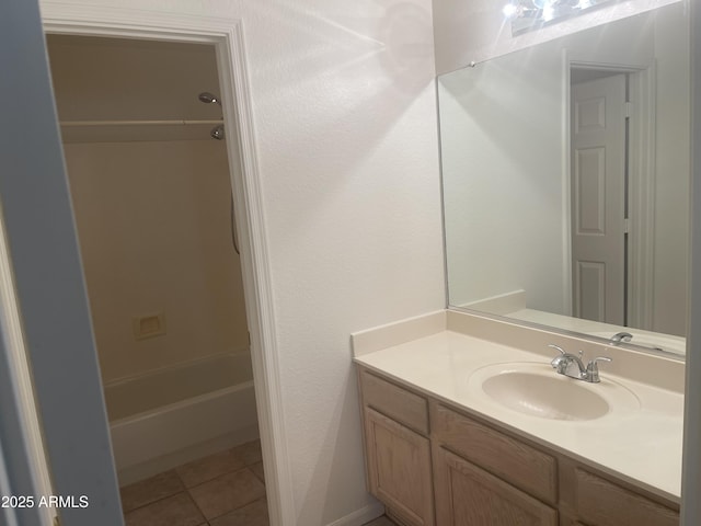 11109 W Amelia Ave, Avondale, AZ 85392 - bathroom with vanity, tile patterned flooring, and shower / washtub combination