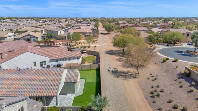 drone / aerial view featuring a residential view