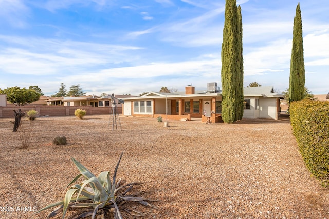 view of rear view of property