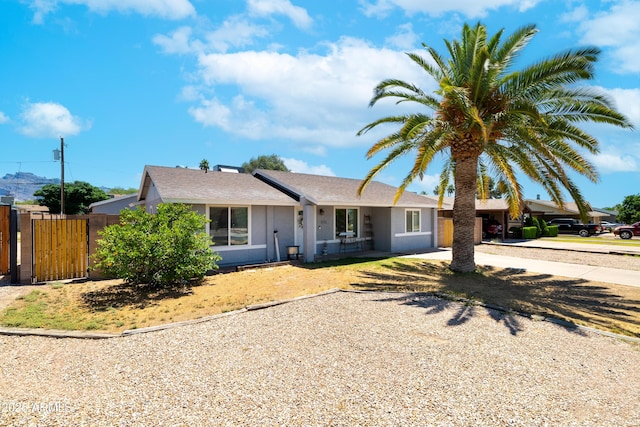 1531 S Padre Rd, Apache Junction, AZ 85119 - ranch-style house featuring roof with shingles and a gate
