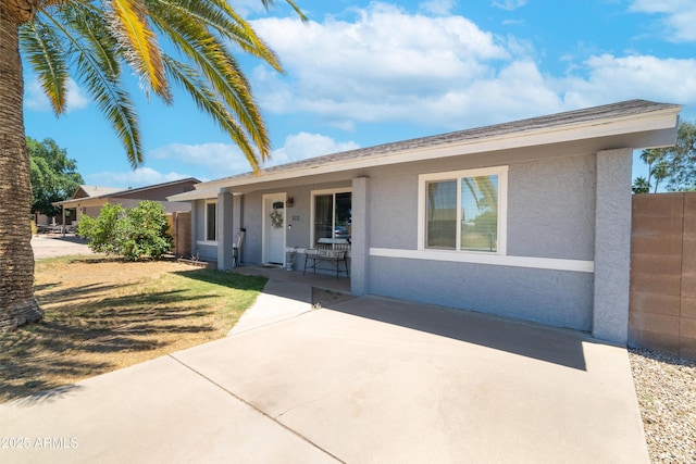 1531 S Padre Rd, Apache Junction, AZ 85119 - ranch-style house with stucco siding and covered porch