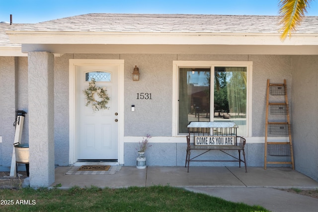 1531 S Padre Rd, Apache Junction, AZ 85119 - doorway to property featuring stucco siding