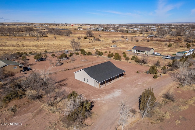 aerial view featuring a rural view