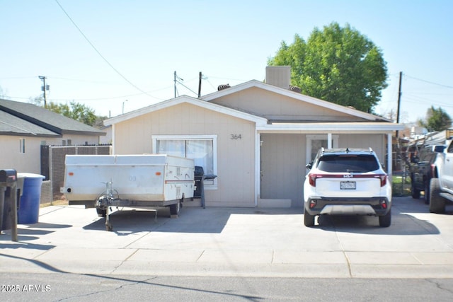 view of front of house with central AC unit
