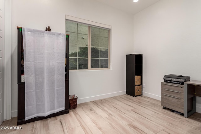2316 E Canary Dr, Gilbert, AZ 85297 - unfurnished office with light wood finished floors, baseboards, and recessed lighting