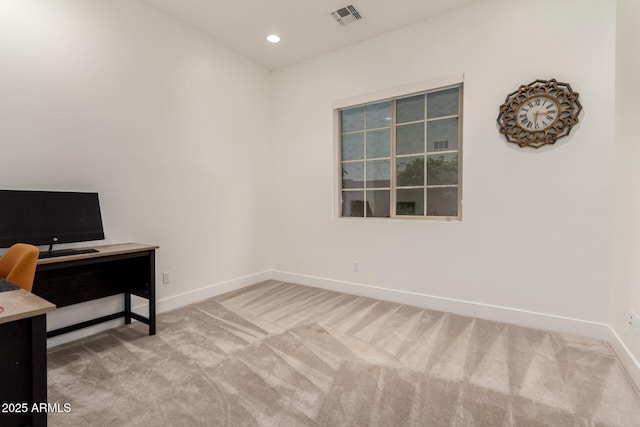 2316 E Canary Dr, Gilbert, AZ 85297 - unfurnished office with carpet flooring, baseboards, and recessed lighting