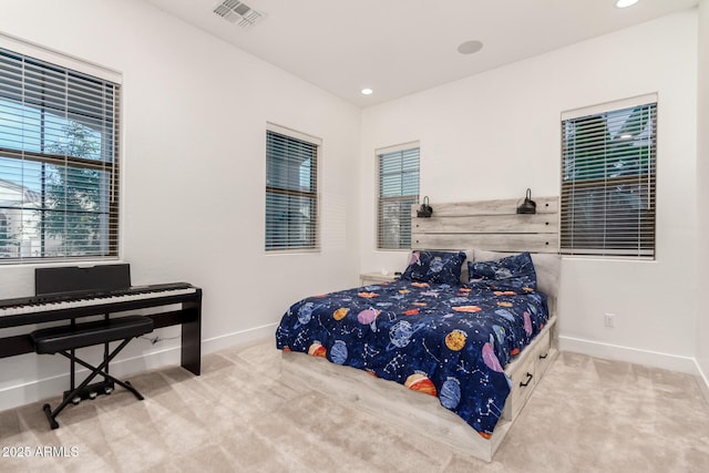 2316 E Canary Dr, Gilbert, AZ 85297 - bedroom with carpet, baseboards, and recessed lighting