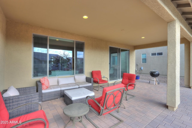 view of patio / terrace with outdoor lounge area