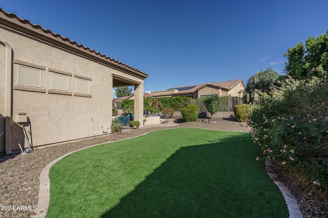 view of yard with a patio