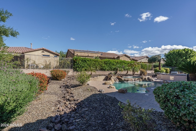 view of pool with a patio