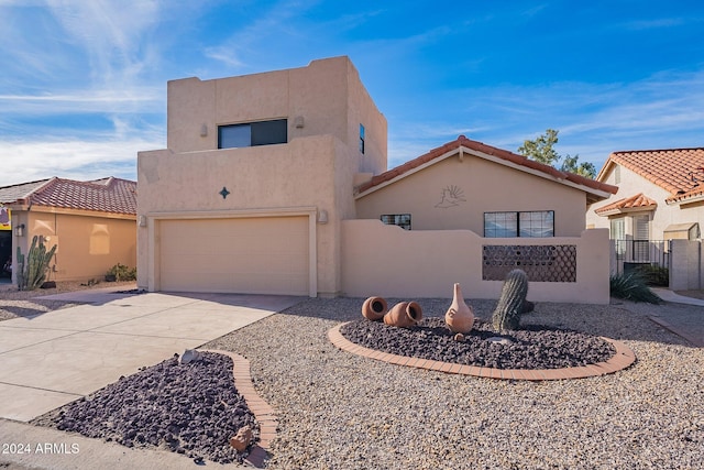 view of front of house featuring a garage