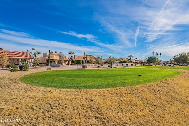 view of home's community featuring a yard