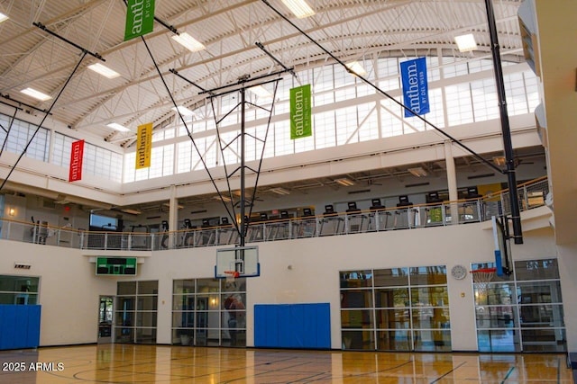 view of basketball court