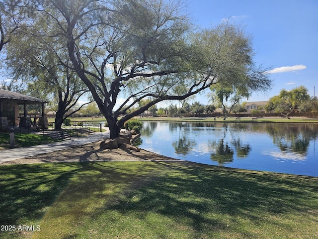 view of water feature