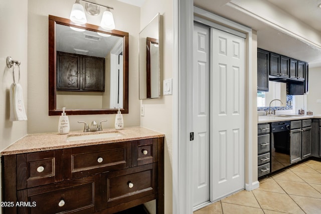 1342 W Emerald Ave Unit 286, Mesa, AZ 85202 - full bathroom featuring vanity, tile patterned flooring, and a closet