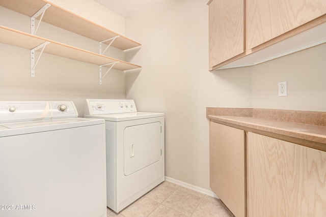 15011 W Verde Ln, Goodyear, AZ 85395 - laundry area featuring separate washer and dryer and cabinet space
