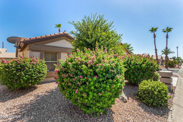 15011 W Verde Ln, Goodyear, AZ 85395 - view of side of home featuring stucco siding and a tiled roof