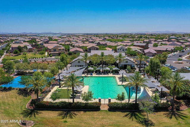 14160 W Georgia Dr, Surprise, AZ 85379 - aerial view of residential area featuring a pool area