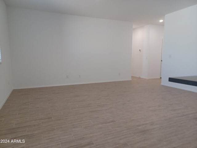 empty room featuring light hardwood / wood-style flooring