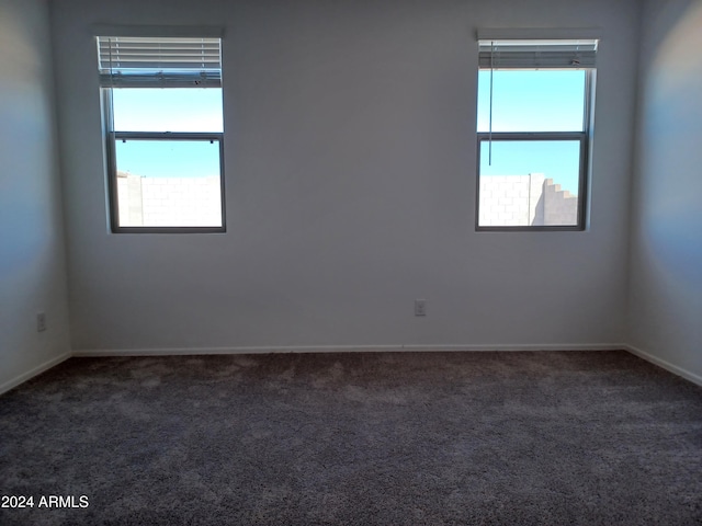 view of carpeted empty room