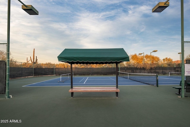 view of sport court