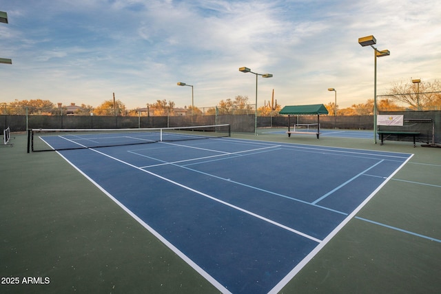 view of tennis court