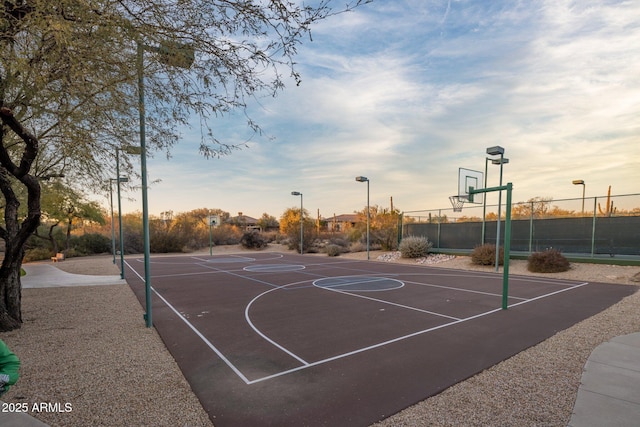 view of sport court