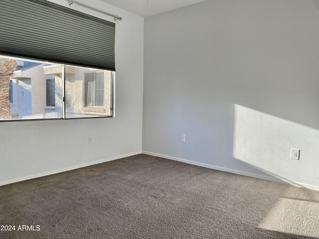 unfurnished room with carpet floors