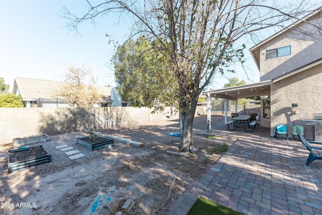 view of yard featuring a patio